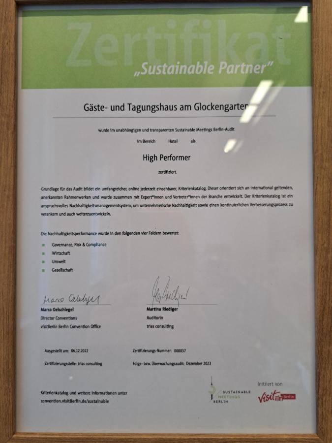 Gaeste- Und Tagungshaus Am Glockengarten 柏林 外观 照片
